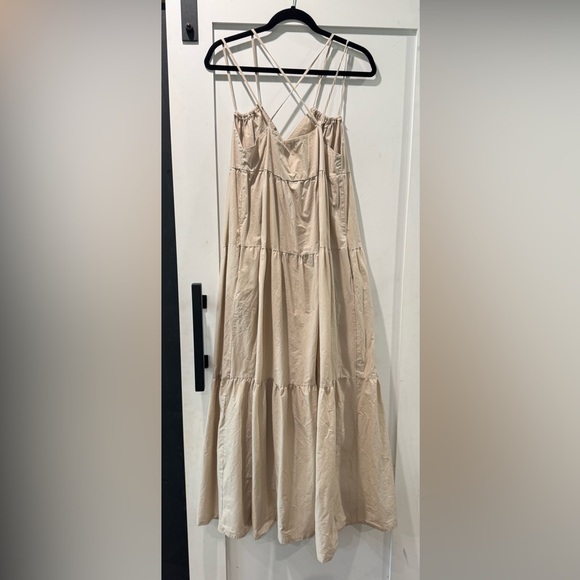Chic Beige Halter Maxi Dress - Picture 5 of 5